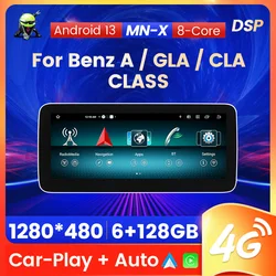 Car DVD Stereo For Mercedes Benz A CLA GLA Class W176 C117 X156 2013-2018 4G LTE Auto Video Multimedia Touch Screen Carplay