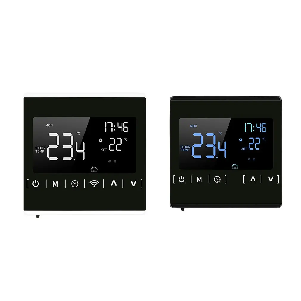 Touch Screen Temperature Controller Thermoregulator Black Back Light Electric Heating Room Thermostat WiFi TemperatureController