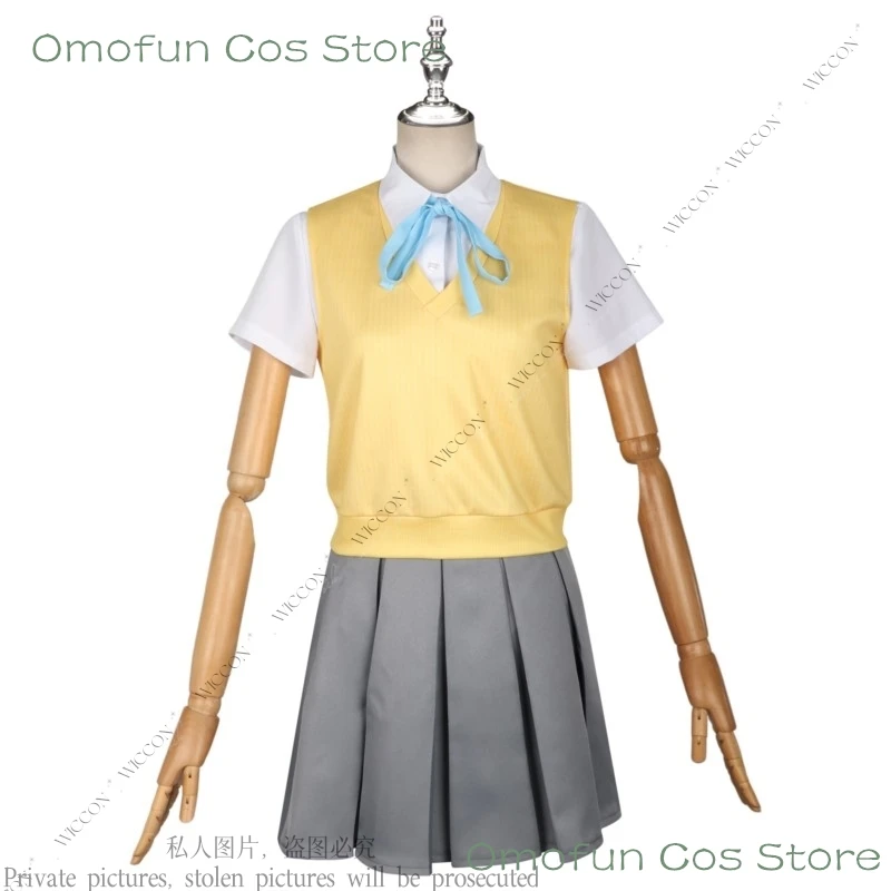 Hirasawa Yui Anime K-ON！ Cosplay Costume Wig Hair Clip Free Gift High School Girls Uniforms Woman JK Uniform Halloween Party