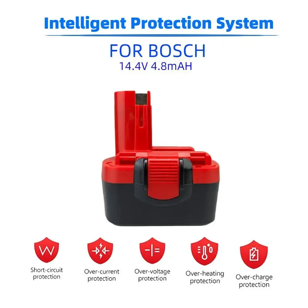for Bosch 14.4V 4800MAH 6800MAH 9800MAH Ni-MH Battery D70745 2607335273 BAT038 BAT140 BAT040 BAT041 BAT159 2607335465 26073356 image 6