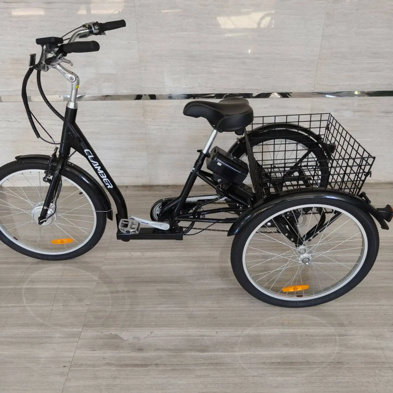 

3 - Wheel Adult Electric Cargo Bike with 250W Central Motor, Steel Frame, Lithium Battery and Smart Electronic Control