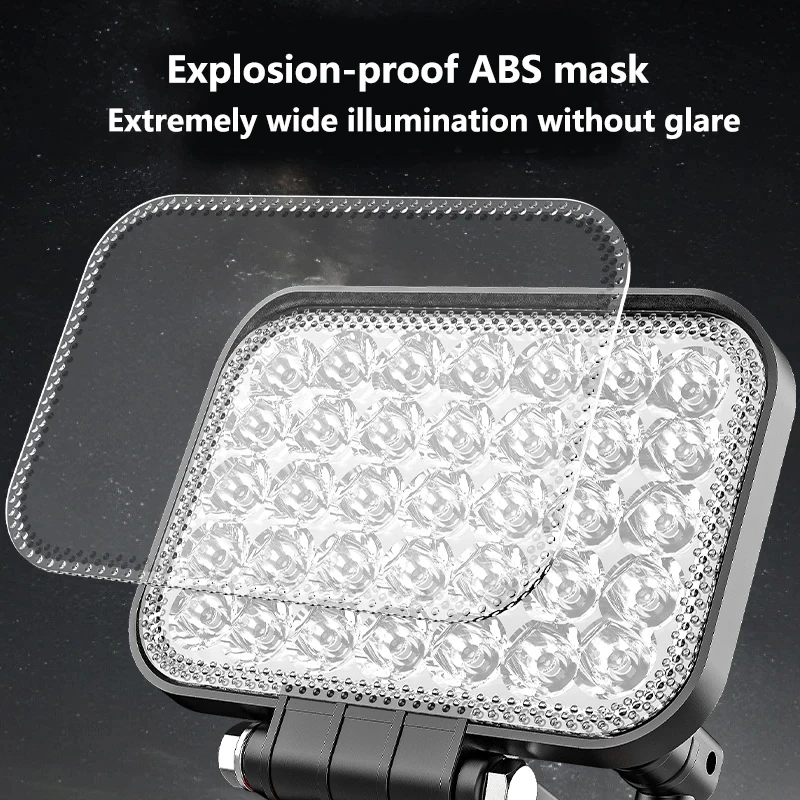 Kabellose LED-Arbeitsleuchte für Dewalt 18-20V Li-Ionen-Akku, Dual-USB, tragbar, verstellbarer Winkel, Griff, Notlicht, ohne Akku – Detail 8