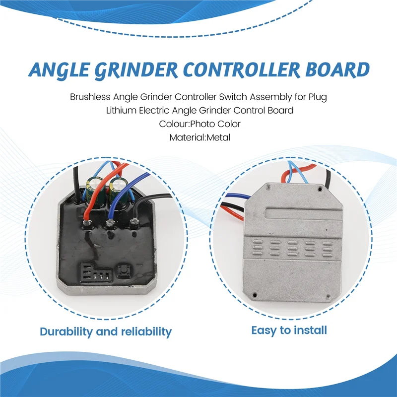 

A20F-Brushless Angle Grinder Controller Switch Assembly For Dayi Plug Lithium Electric Angle Grinder Control Board