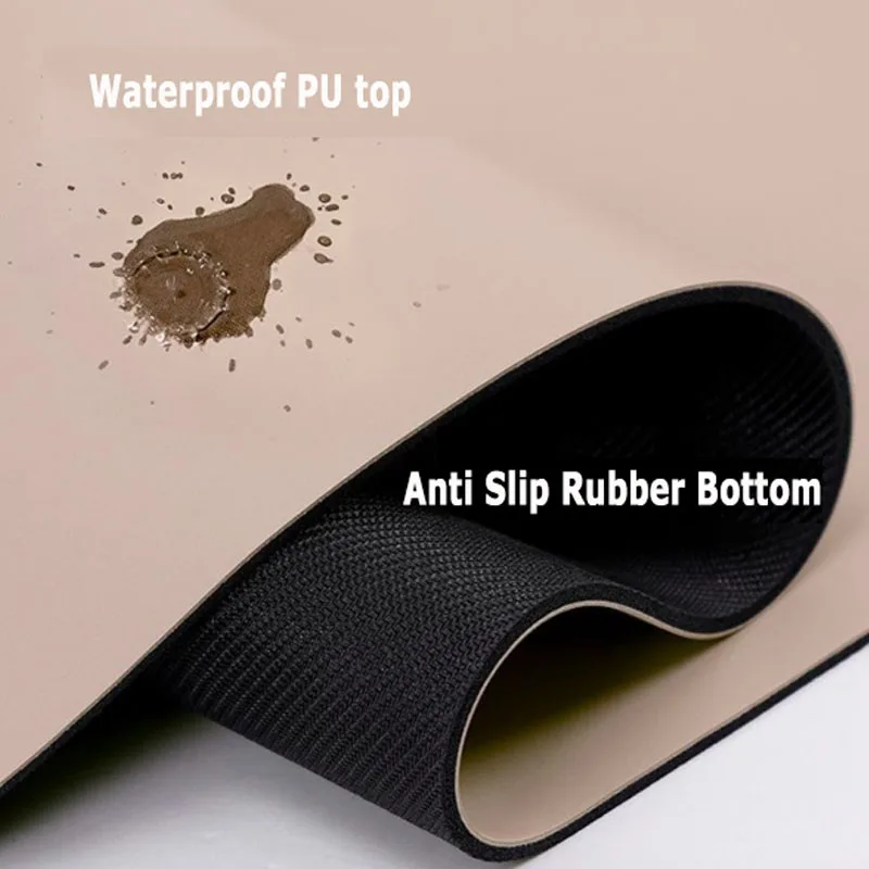 Custom Design Solid Plain Nude Color Eco Vegan PU Oval Arched  Oval Pill Shape Rubber Yoga Mat