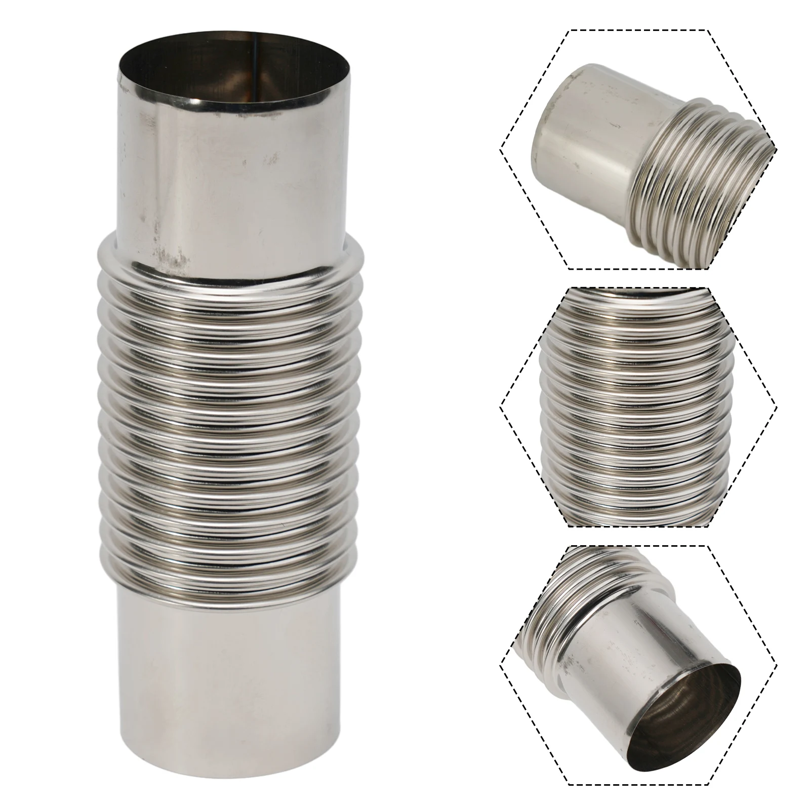 Brand New Elbow Pipe Accessory Chimney Elbow Fitting for liner Outdoor Camping Pipe Stainless Steel Stove Straight