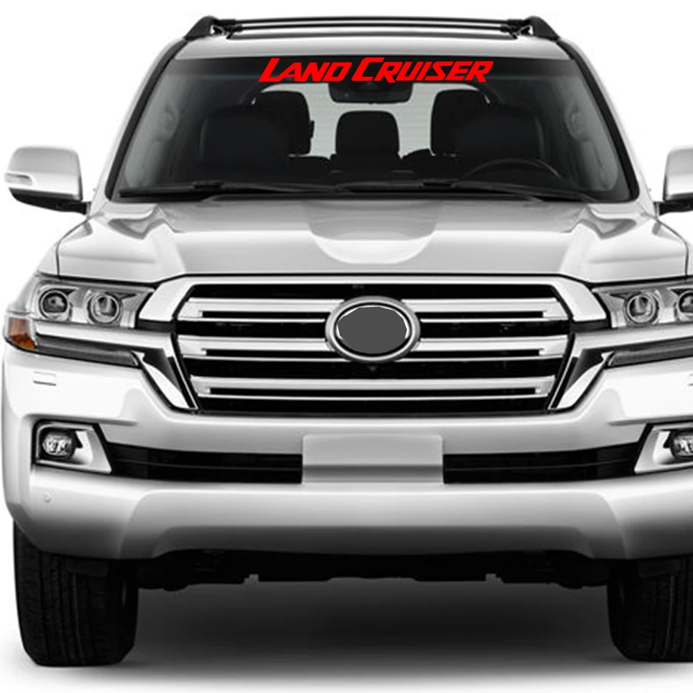 Car Windshield Stickers For Toyota Land Cruiser 70 79 V8 J40 J200 GX VX ZX J300 Windscreen Decor Decal Auto Tuning Accessories