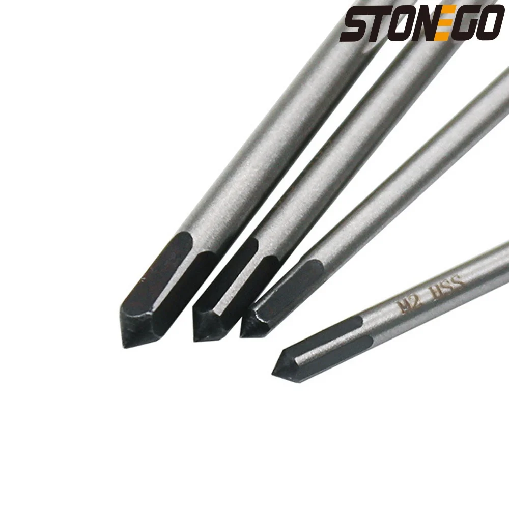 STONEGO 10PCS HSS6542 Tap Drill Bit Set - Metric Thread Taps for M1-M3.5 - Sizes M1 M1.2 M1.4 M1.6 M1.7 M1.8 M2 M2.5 M3 M3.5