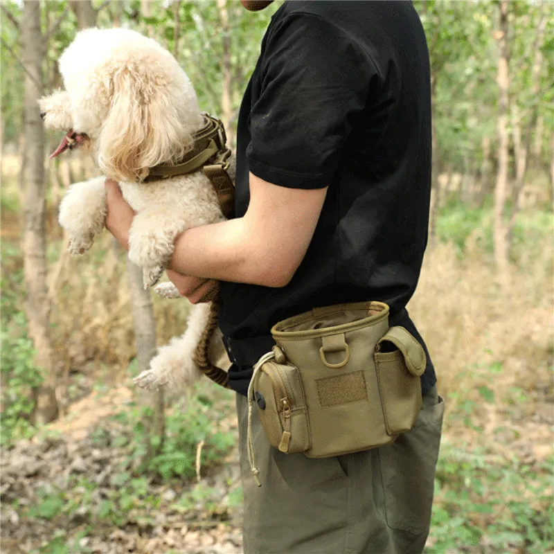 Tactical Waist Pouch Military Hunting Bag Dog Training Treat Snack Bait Pet Feed Pocket Pouch Pets Walking Glove Bags Waist Bag