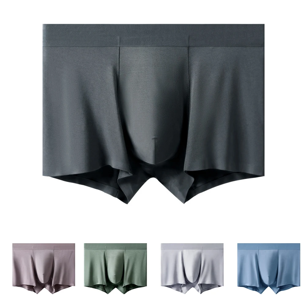 

Modal Panties Breathable Trunks For Gym For Sleep Classic Style Moisture Wicking Pouch Design For Athletic Activities