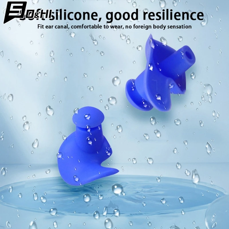 1Pair Durable Earplugs Classic Delicate Texture Waterproof Soft Earplugs Silicone Portable Ear Plugs Swimming Accessories