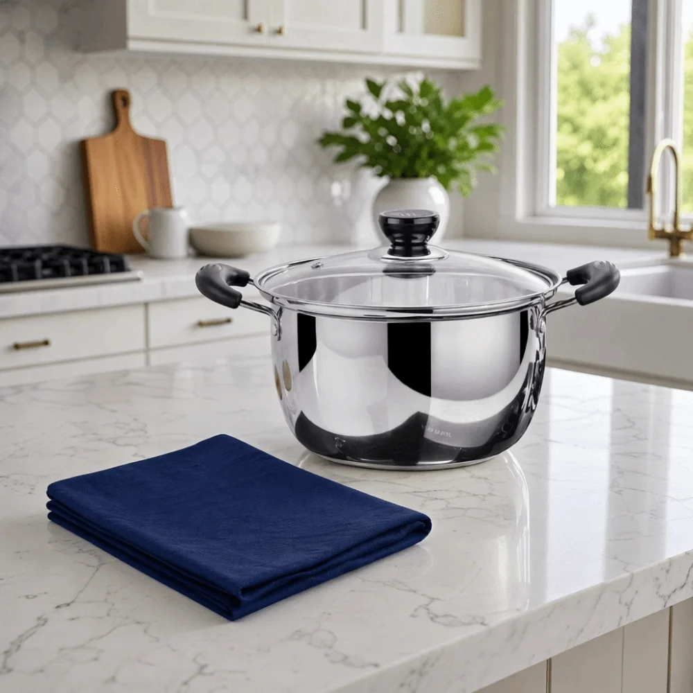 Stainless Steel Stock Pot Deep Pot with Lid Non Stick Baby Soup Pot 18/20/22/24cm Uncoated ‌Baby Food Cookware General Use