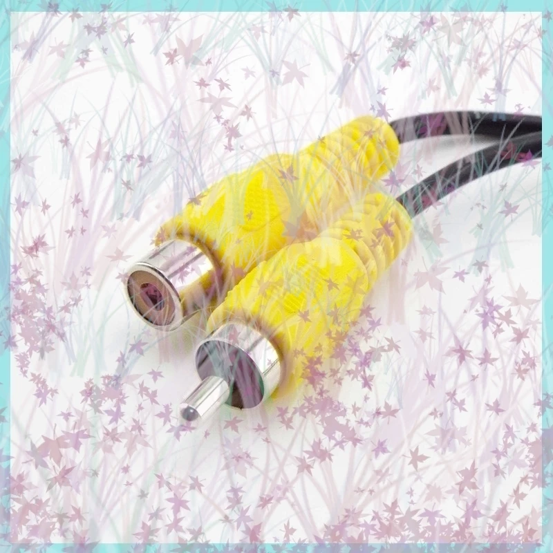 15cm Car Rca Female / Male Audio Cable Av Single-head Video Stereo connector extension wire For Video Camera B2