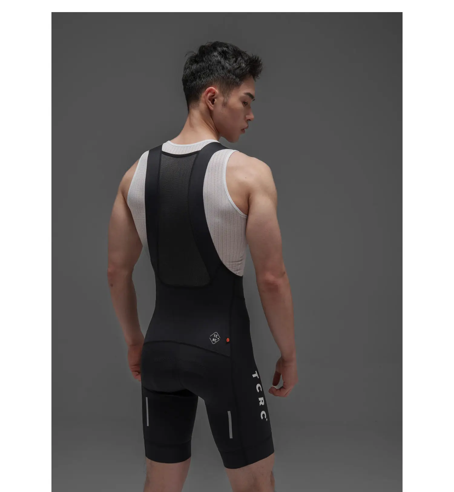 TCRC Italy Elastic Interface Padded Cycling Bibs Men's Bicycle Shorts 7 Hours Riding Short Bibs High Elastic Tight MTB Clothing