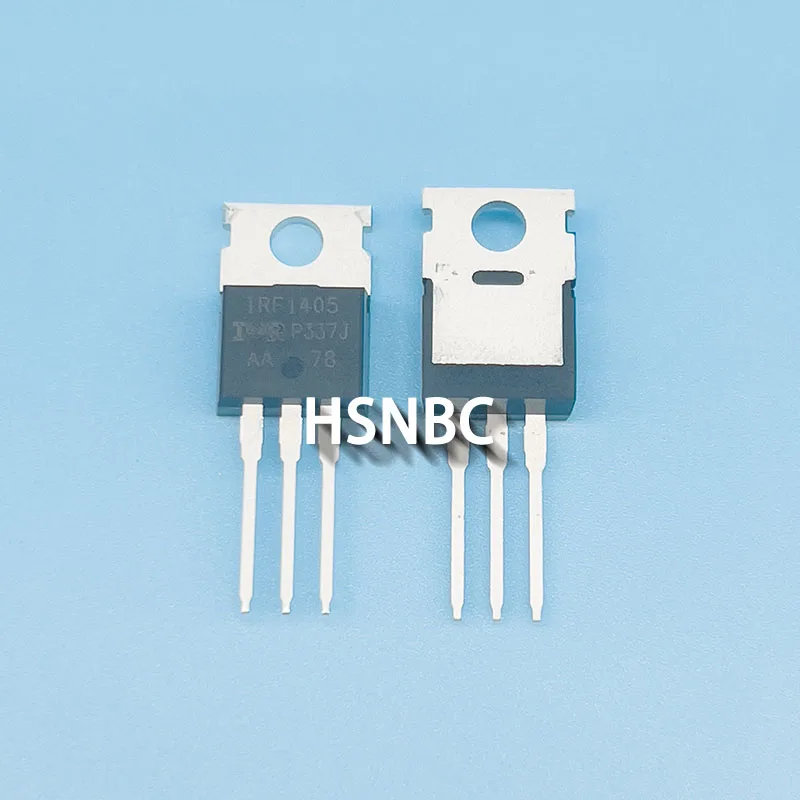 Transistor à effet de champ à canal N, IRF1405PBF, IRF1405, F1405, TO-220, 55V, 169A, MOSFET, 100% nouveau, importé, original, lot de 10 pièces