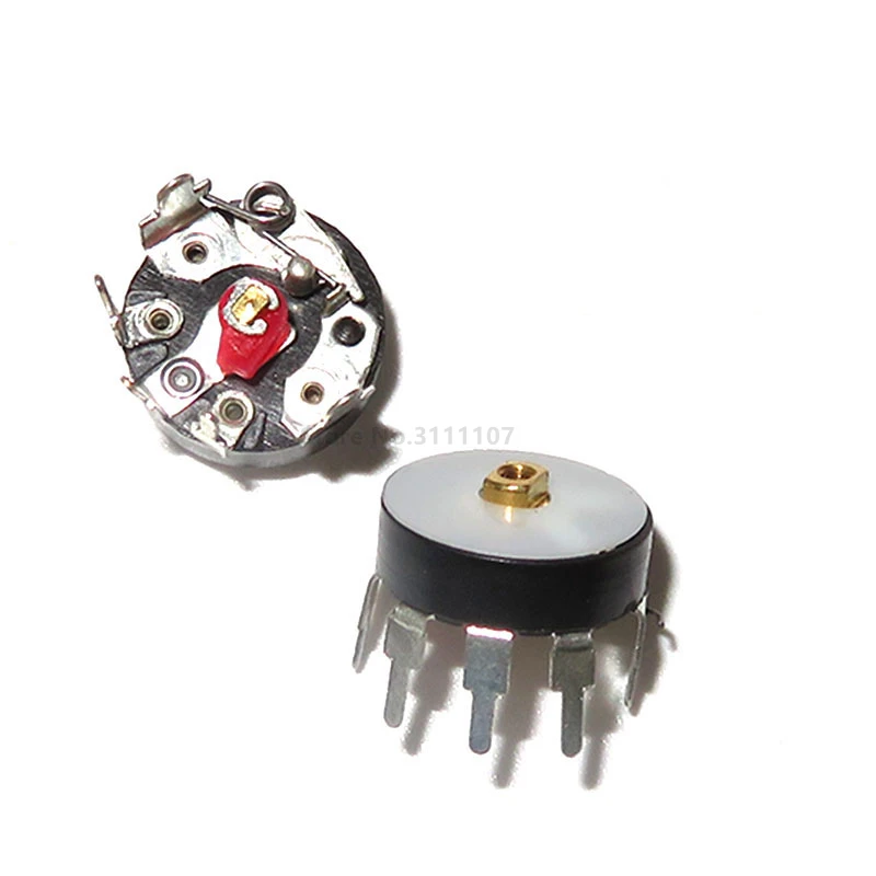 10PCS/LOT Radio Potentiometer RV12MM B103 B10K Power Amplifier Volume Potentiometer With Switch Corner Pin