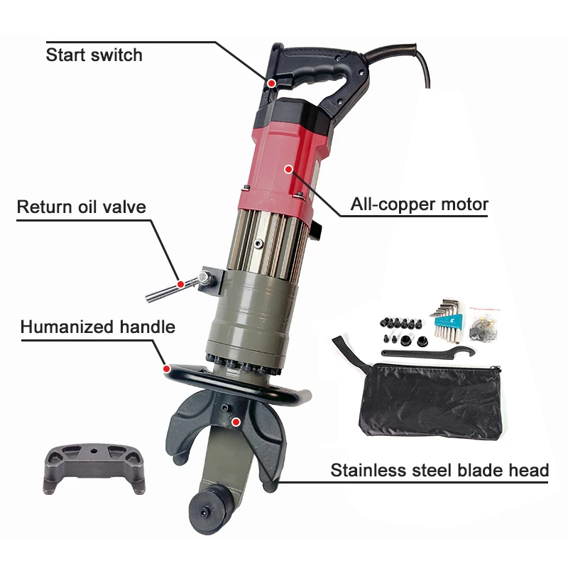 Industrial RB-28 Hydraulic Rebar Processing Machine Bends & Straightens 14-28mm - Image 2