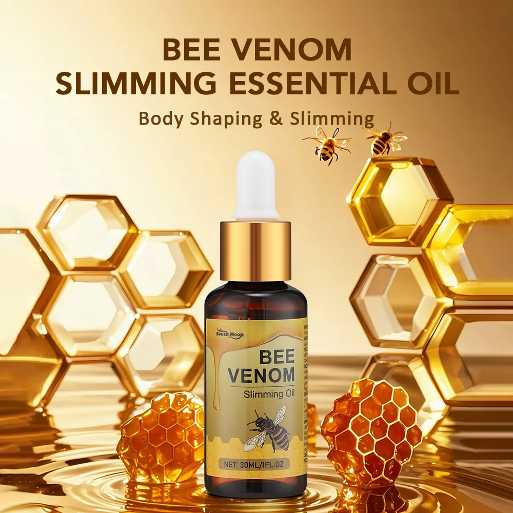 Bee Venom Body Slimming Essential Oil & Cream & Patches Leg Waist Belly Weight Loss Fat Burner Fast Belly Tighten Firming