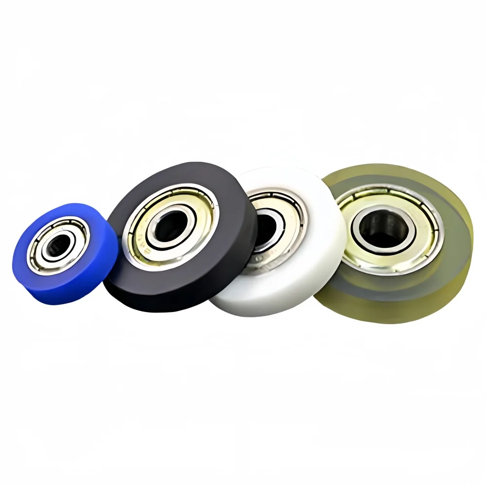 UMBB PU Polyurethane Coated Bearing Wheels 683 684 626 608 696 Random Color Line Pressing Guiding Wheels for Industrial Use