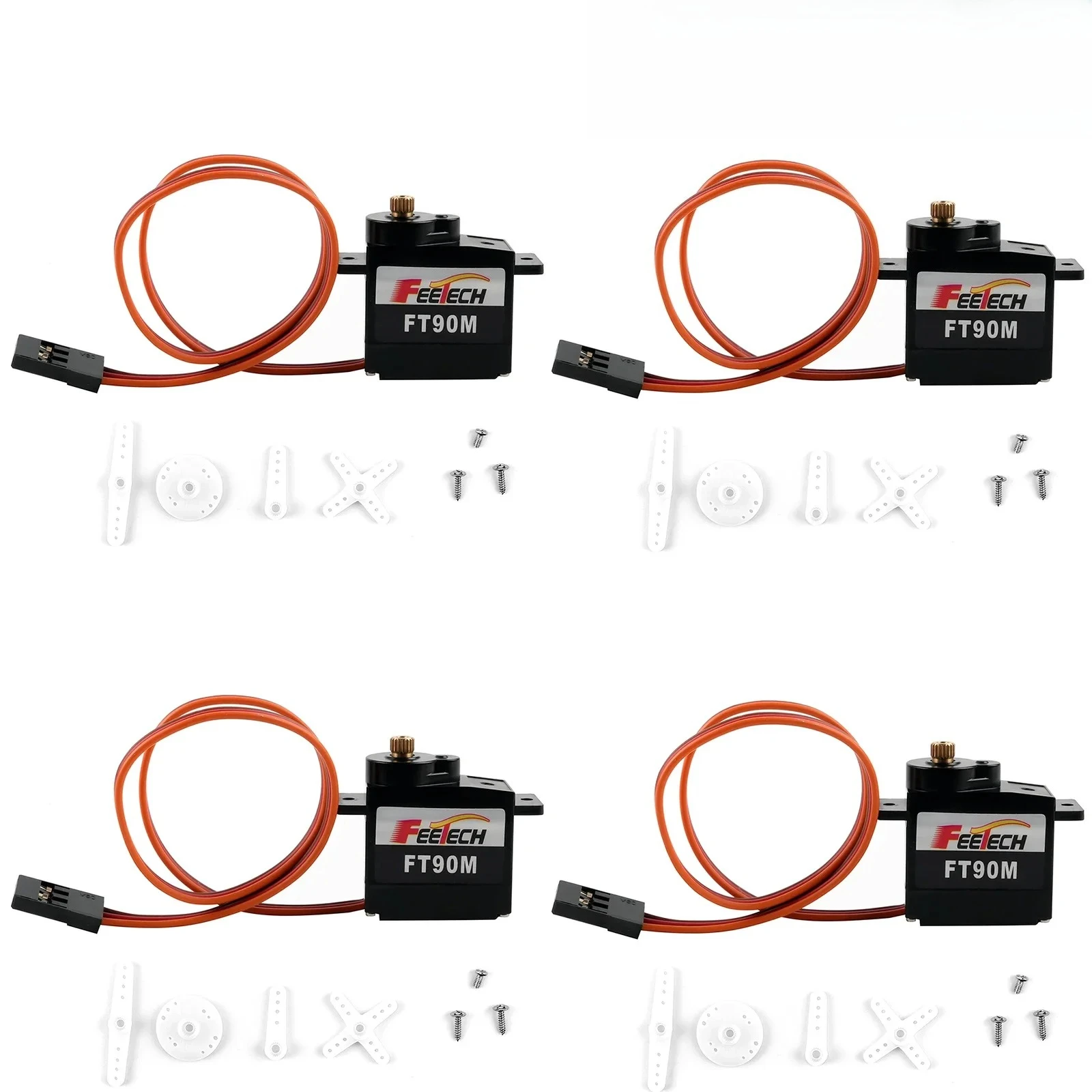 1/2/4 個 Feetech FT90M マイクロサーボモーター 2kg トルク RC カー/ロボット/オートメーションミニ RC サーボ用
