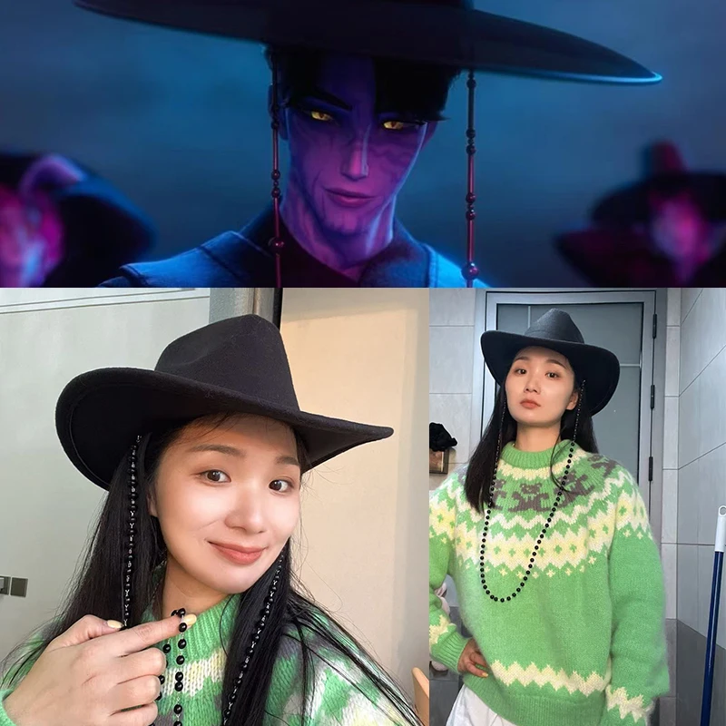 Cartoon KPop Cosplay Saja Boys Jinu Hat Clothing Outfits Huntrix's Enemies Halloween Accessory Carnival Prop Stage Performance