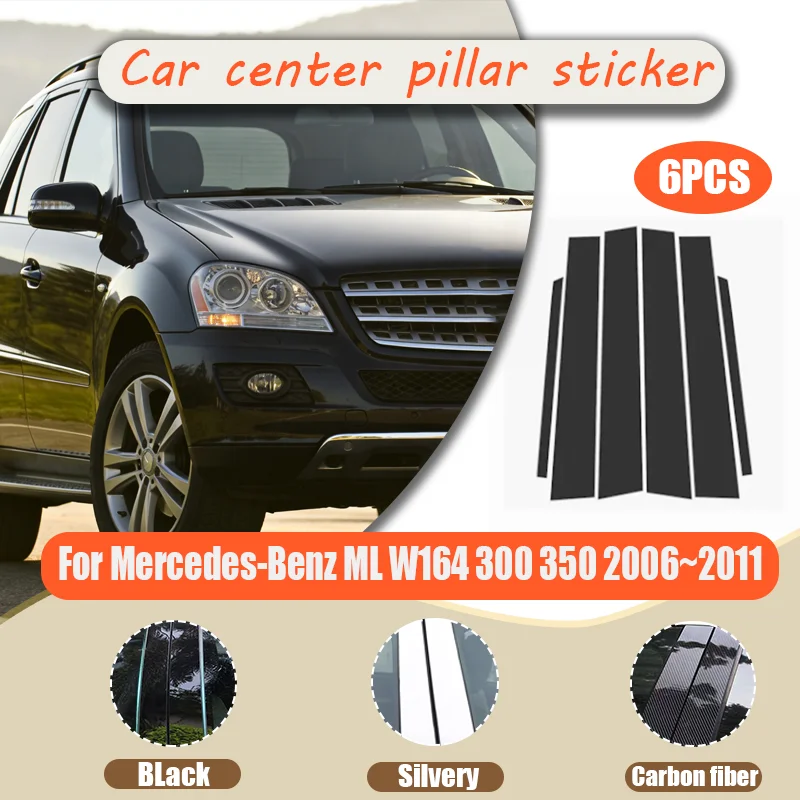 

For Mercedes-Benz ML W164 2006-2011 – Center Pillar Protective Sticker, Waterproof & Sunproof, Scratch Resistant B/C Pillar Cove