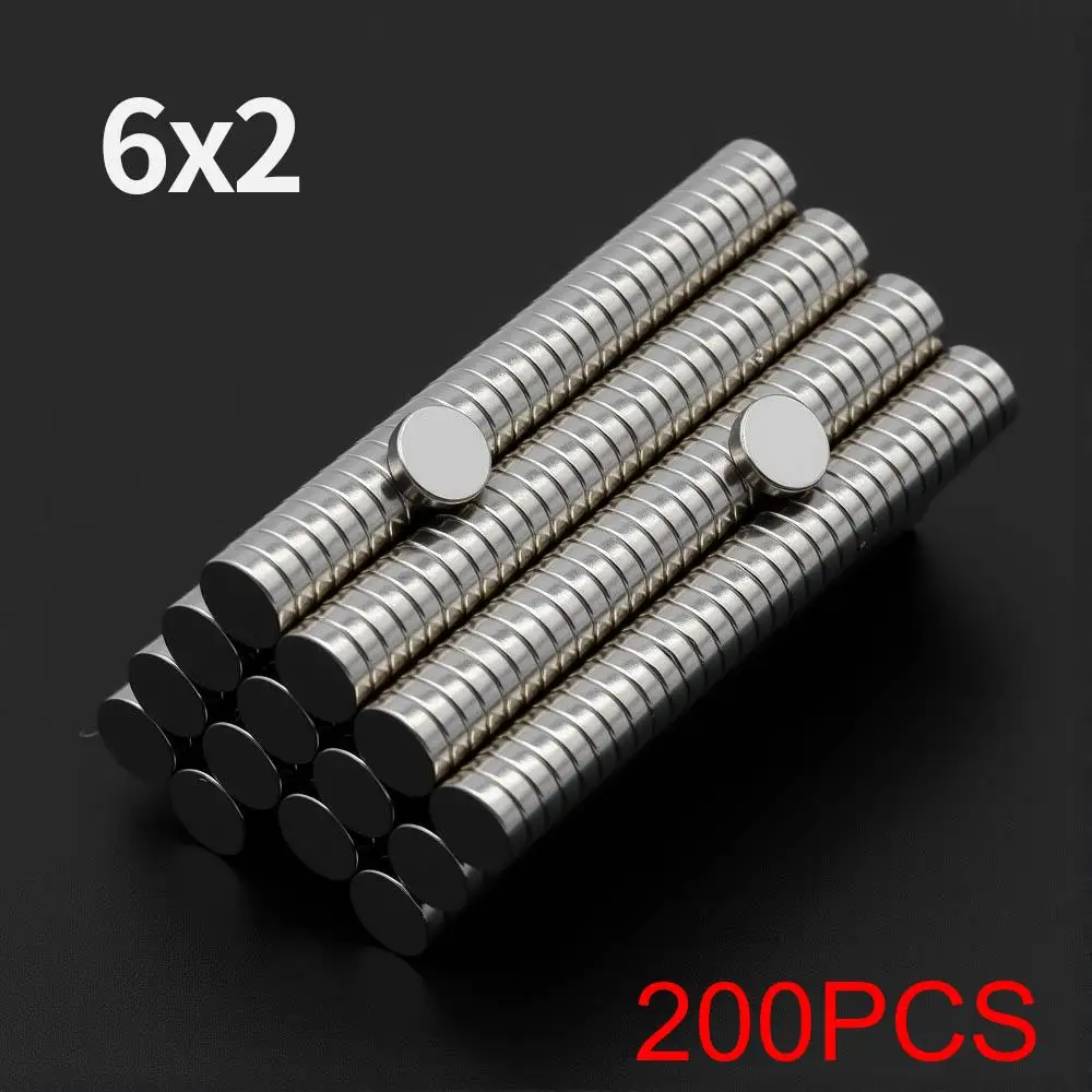 Krachtige Neodymium Magneet N35 NdfeB Permanente Magnetische imanes Ronde Super Sterke Koelkastmagneten DIY 2/4/5/6/8/10x2/3mm