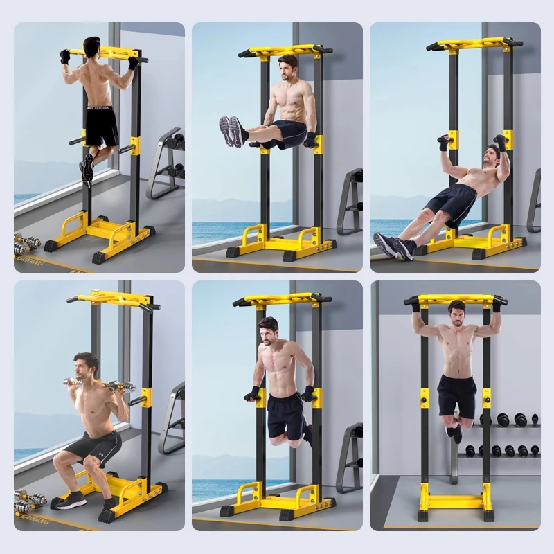 Horizontal bar indoor home pull-up machine punch-free floor-standing single bar ring bar fitness equipment