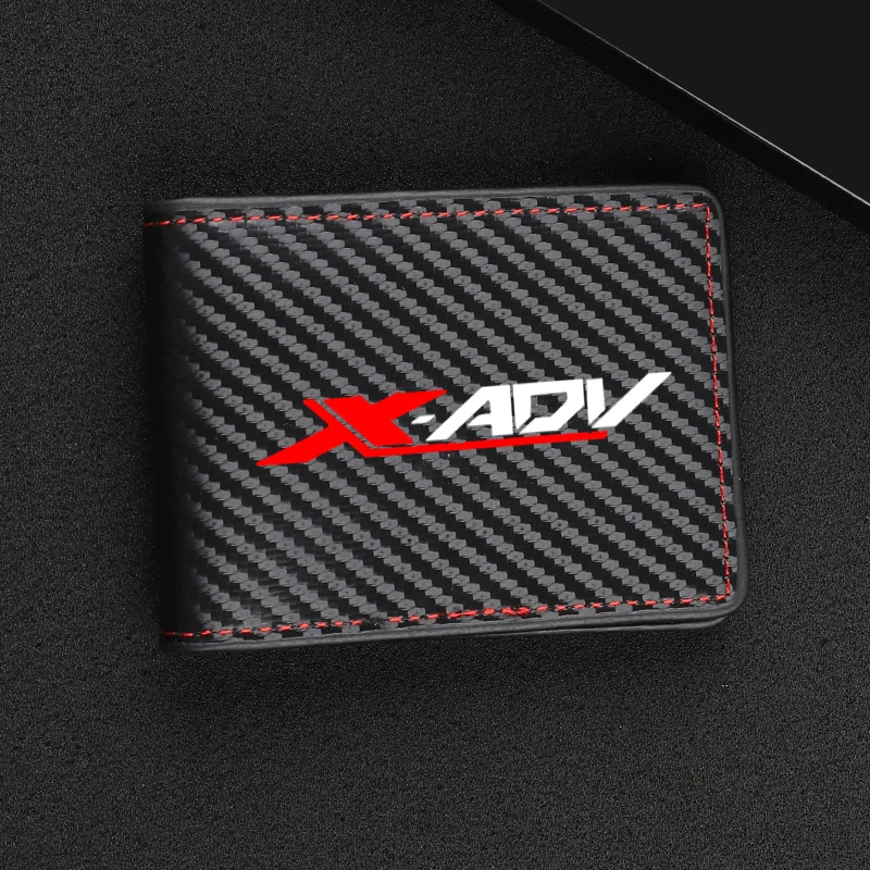 Carbon Fiber Motorcycle License Plate Bag Credit Card Holder For HONDA XADV X-ADV 750 2017 2018 2019 2020 2021 X ADV Accessories