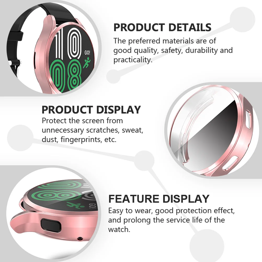 

2 Pcs Anti-fall Film for Watch Protector Screen Protective Watches TPU Wristwatch
