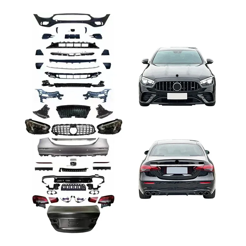 

For E-Class 2016-2020 W213 Car Modification Upgrade 2021 W214 E63 Body Kit Front Bumper Rear Bumper New