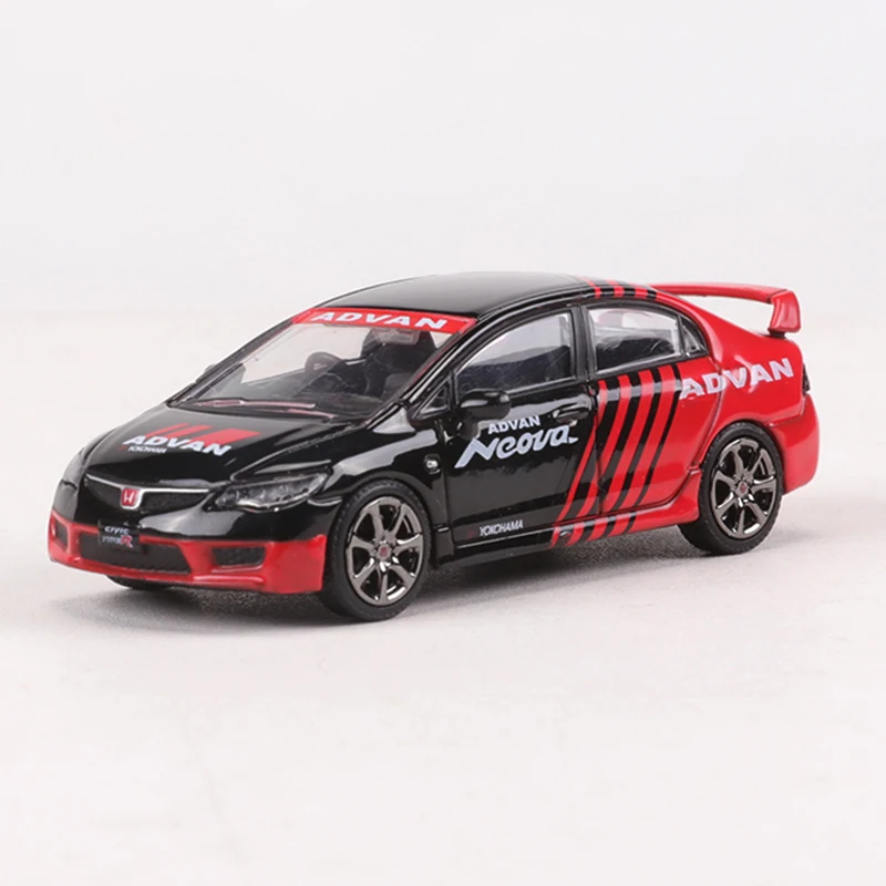 Diecast 1/64 Size Civic Type R FD2 Model Car Honda Civic Alloy Car Model Toys for Boys Collection Display Hobby Original Box