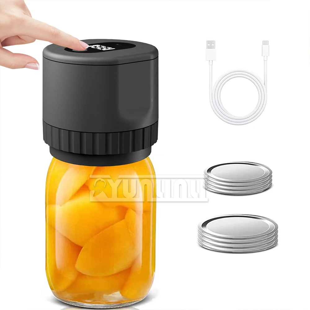 Automatic Jar Sealing Machine Electric Jar Vacuum Sealer for Food Storage Fermentation