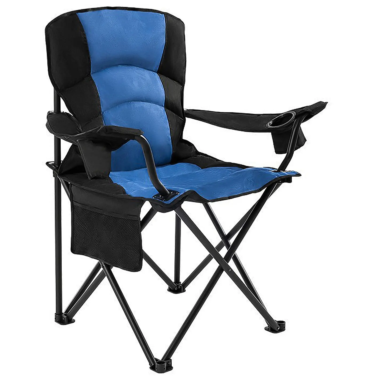 Factory Direct 2026 Portable Outdoor Travel Fishing Chair with Padded Armrest Storage Bag Cup Holder Folding Camping Beach Moon