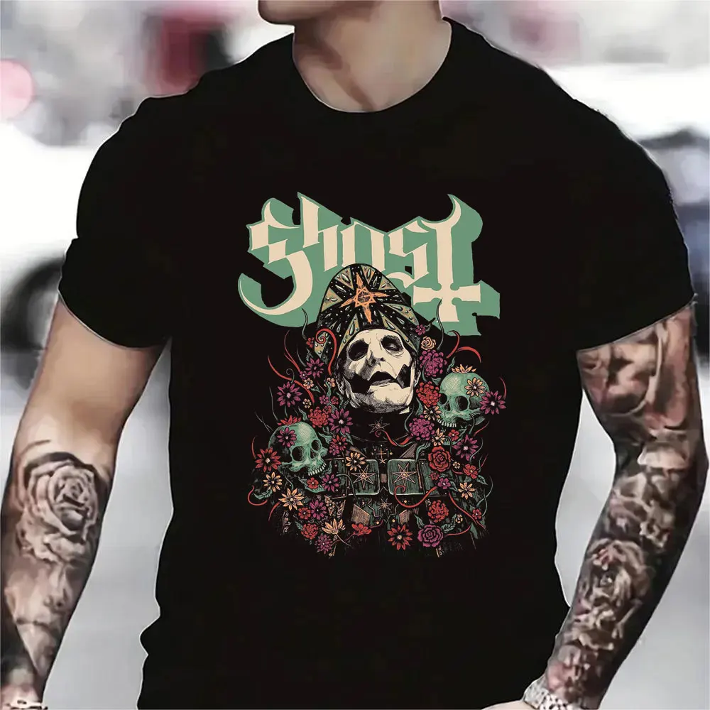 BC Swedish Heavy Metal Band Shirt Ghost Band New Men Tee Rock Band Tops T-Shirts Casual Shirt O-neck Summer Fashion T Shirt