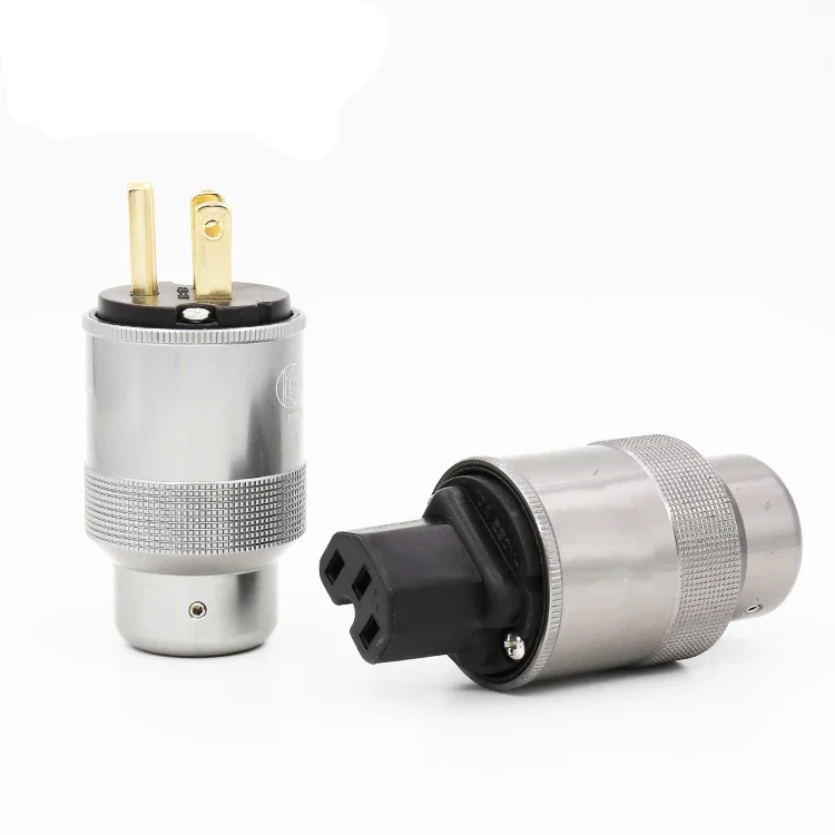 HI-End позолоченная вилка питания США HIFI США Шнур питания Штепсельная вилка IEC