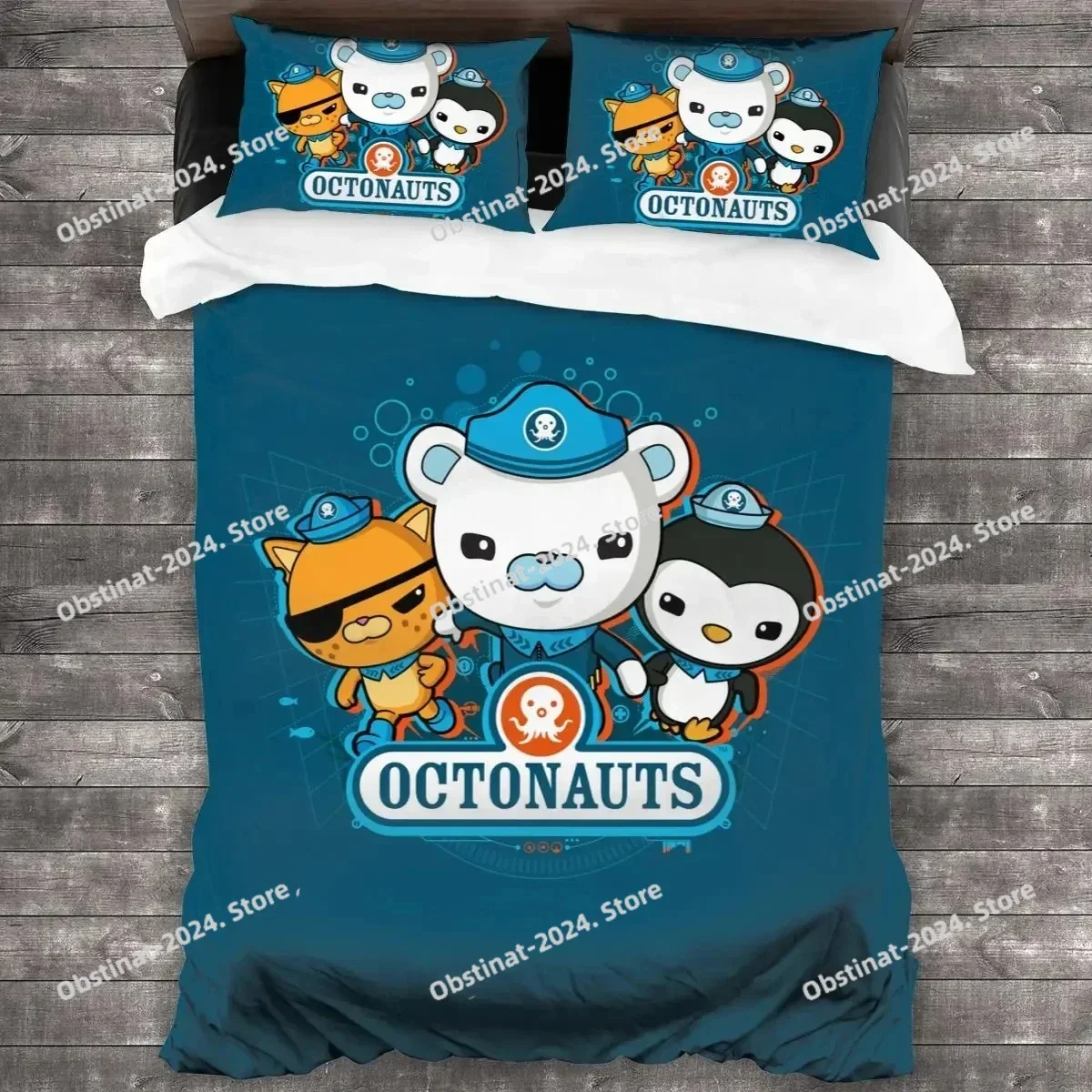 

Anime Octonauts Bedding Set Printed Comforter Quilt Bed Cover Duvet Cover Pillow Case 3 Pieces Sets Kids Adult Size Linen Sheet