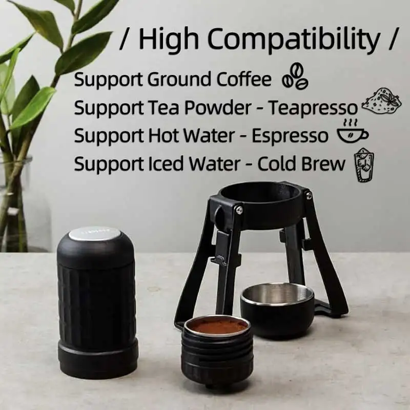 STARESSO Mirage SP300 Plus Portable Espresso Maker Manual Coffee Maker 180ml Coffee Pot Quick Brew Double Shots Creamy Espresso