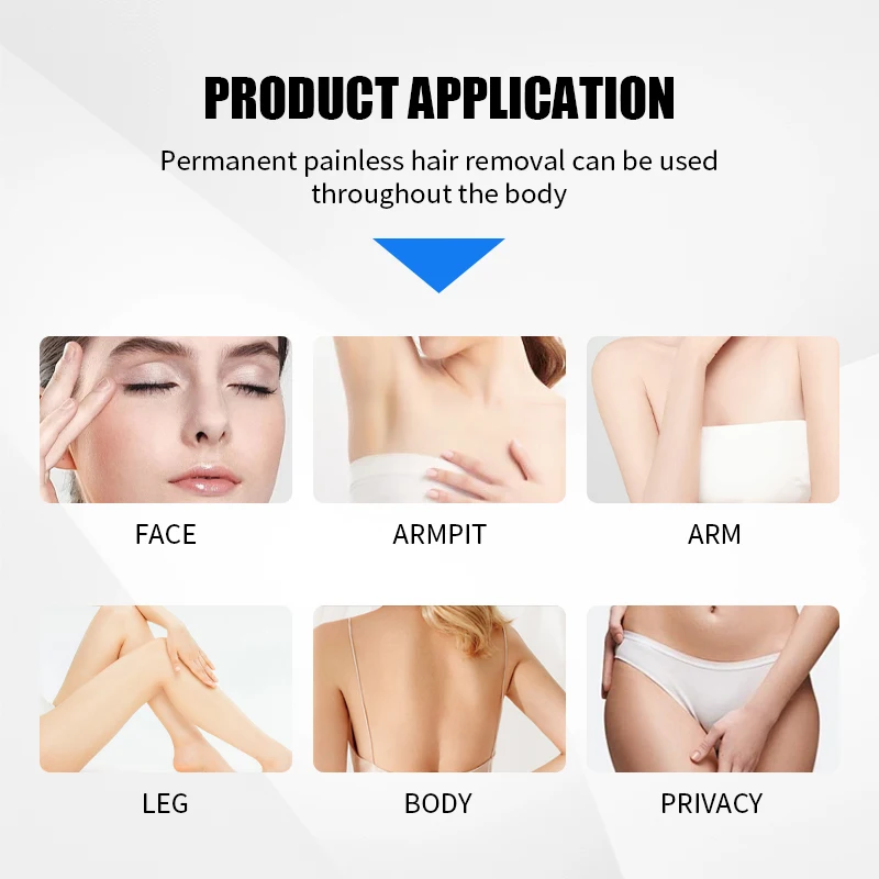 

IPL Hair Removal Laser Epilator for Women Men Painless Permanent Hair Reduction Full Body Face Bikini Underarm