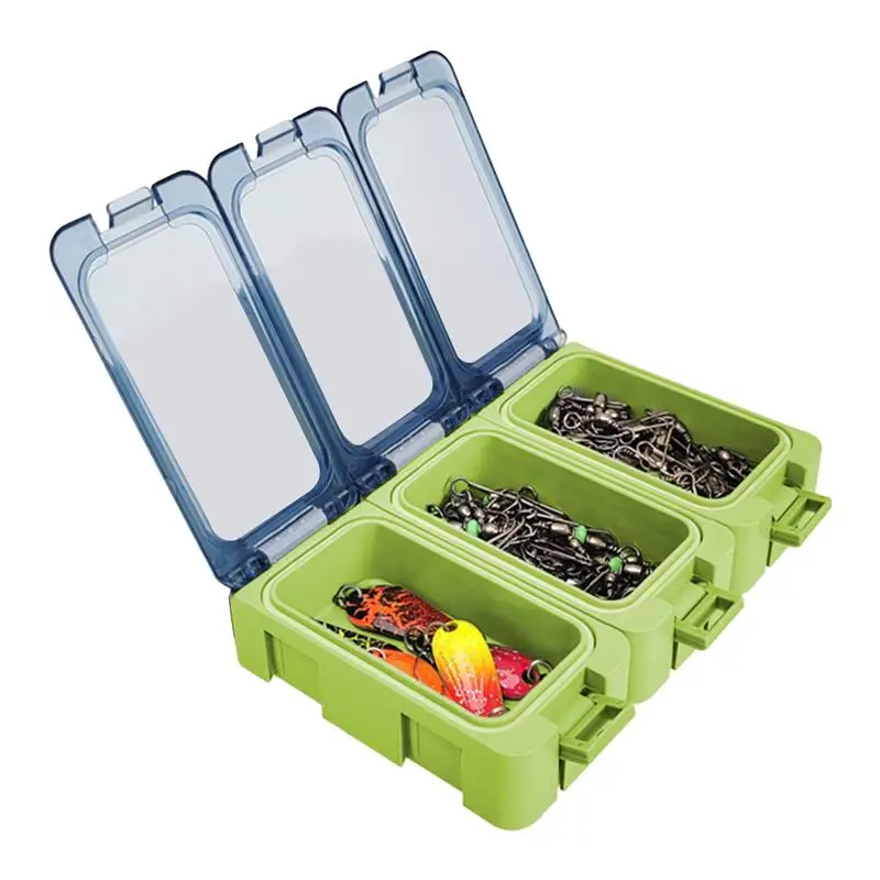 Fishing Tackle Box Organizer Waterproof Shockproof Lure Storage Silicone Sealing Strip Night Fishing Supplies Accessories