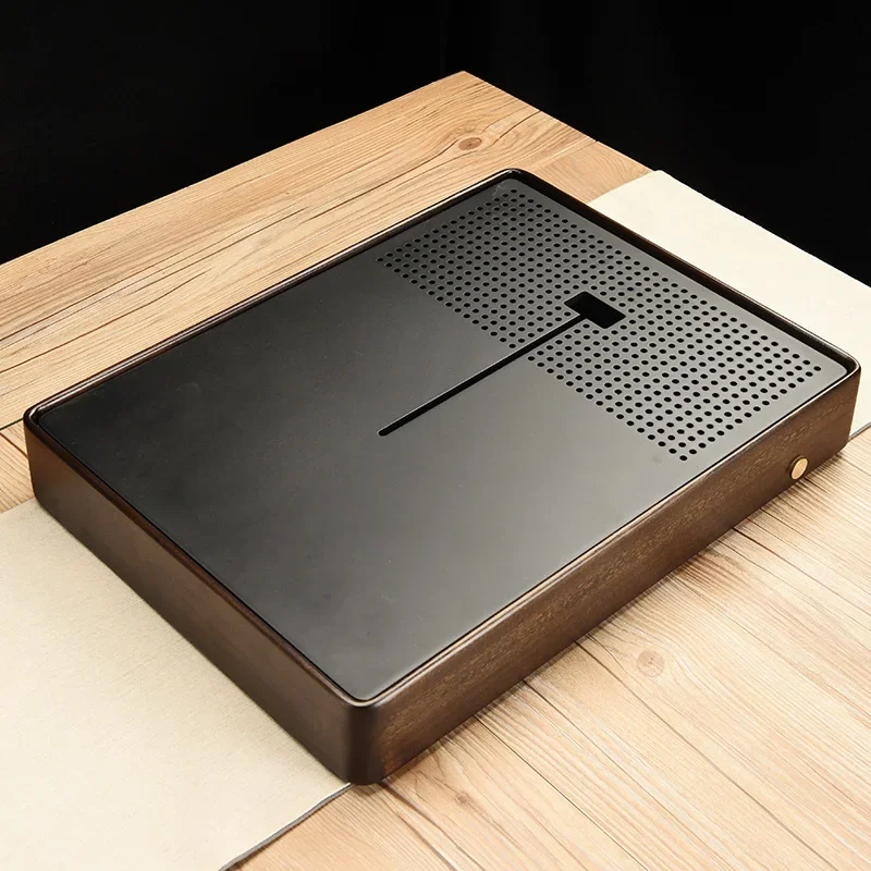 

Light Luxury Tea Tray New Chinese Style Kung Fu Decorative Vintage Tea Tray Wooden Ceremony Unusual Bandeja Madera Home Products