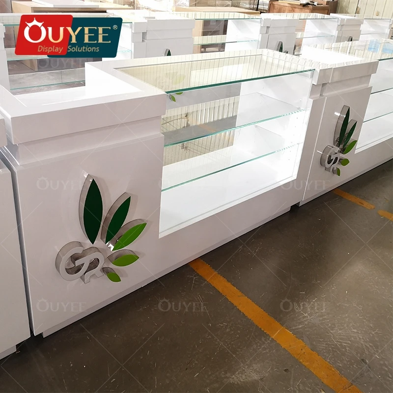 Customized-Glass Counter Smoke Shop Display Cases Dispensary Showcases Cabinet Dispensary Shop Display