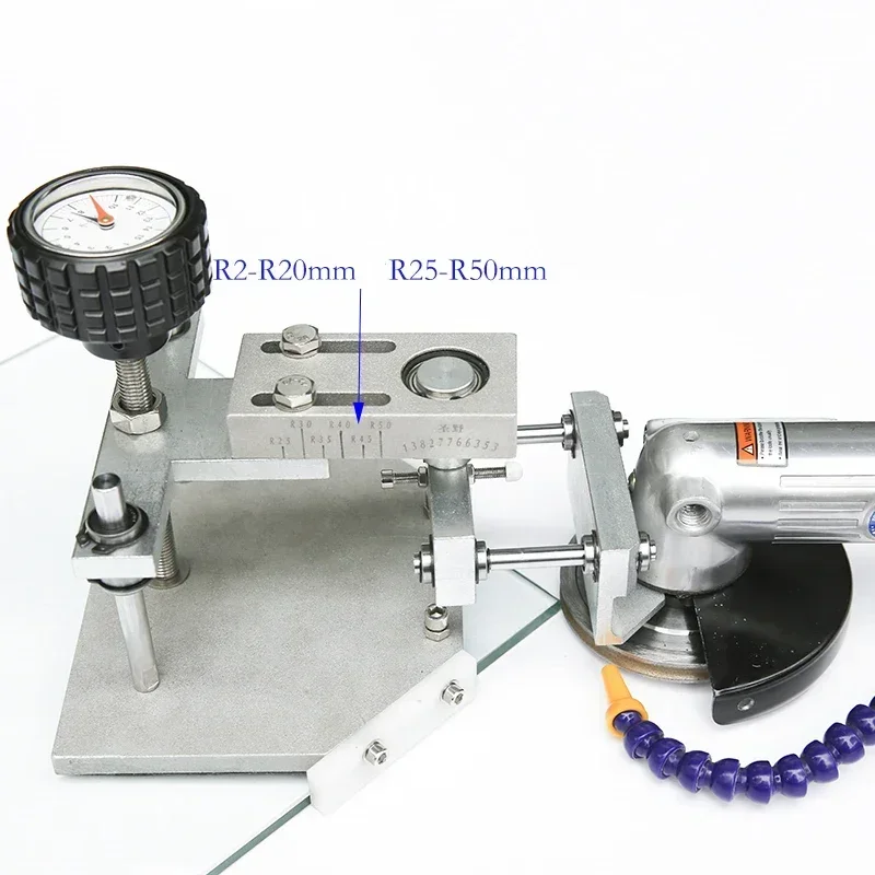 Pneumatic Glass Chamfering Machine New Small Safety Angle Grinder Light Angle Grinder Ceramic Tile Rock Plate Fillet Machine