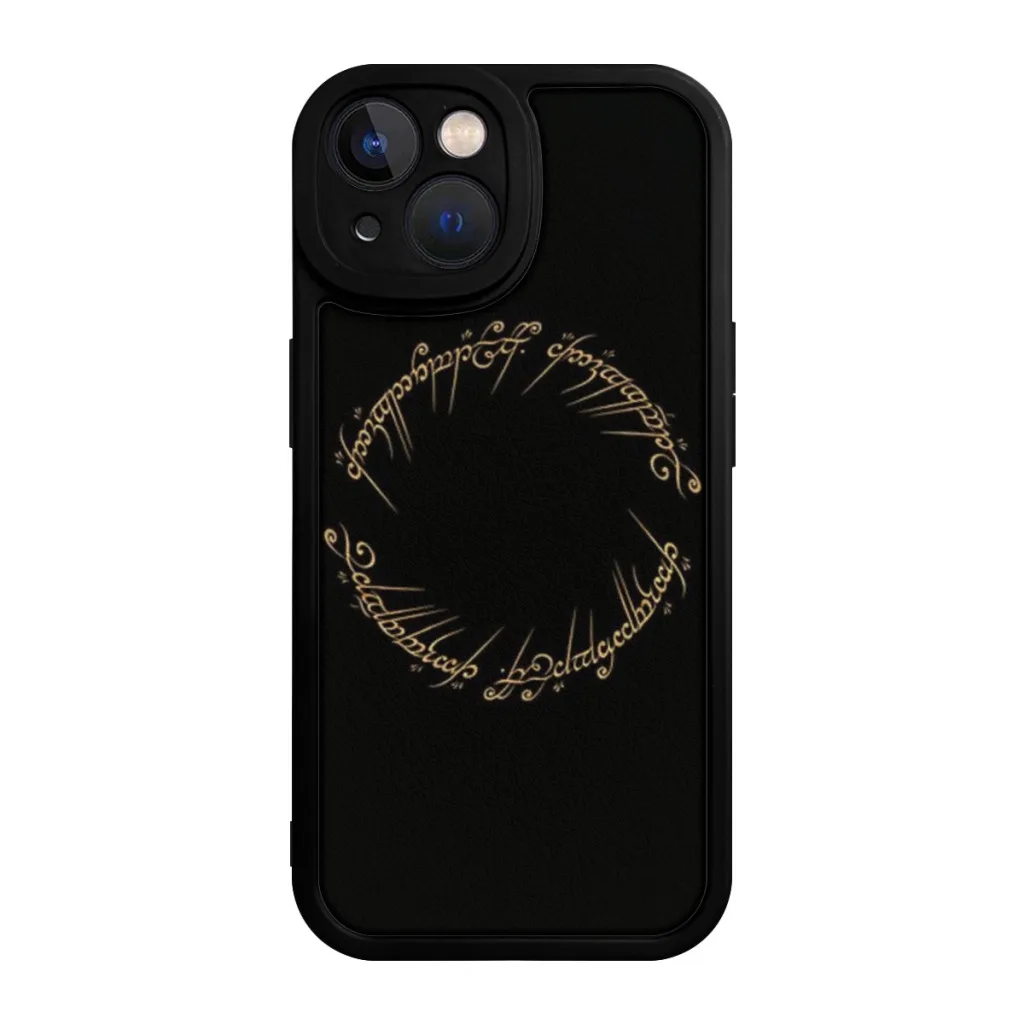 

Phone Case For iPhone 15 Pro Max Silicone Shell The One Ring Inscription