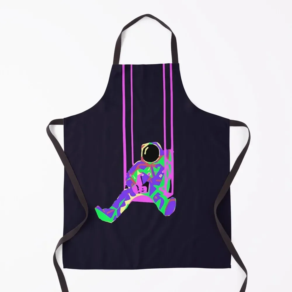 

Aesthetic Astronaut Apron Kitchen Apras For Women nail tech supplies kindergarten teacher painting Apron