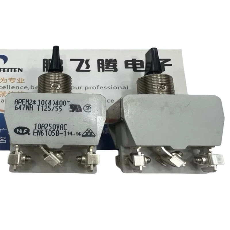 

1PCS/LOTS 100% original France APEM 647NH left/right double reset button switch 6 pins, 3 gears, self-ejecting 12mm, 10A.