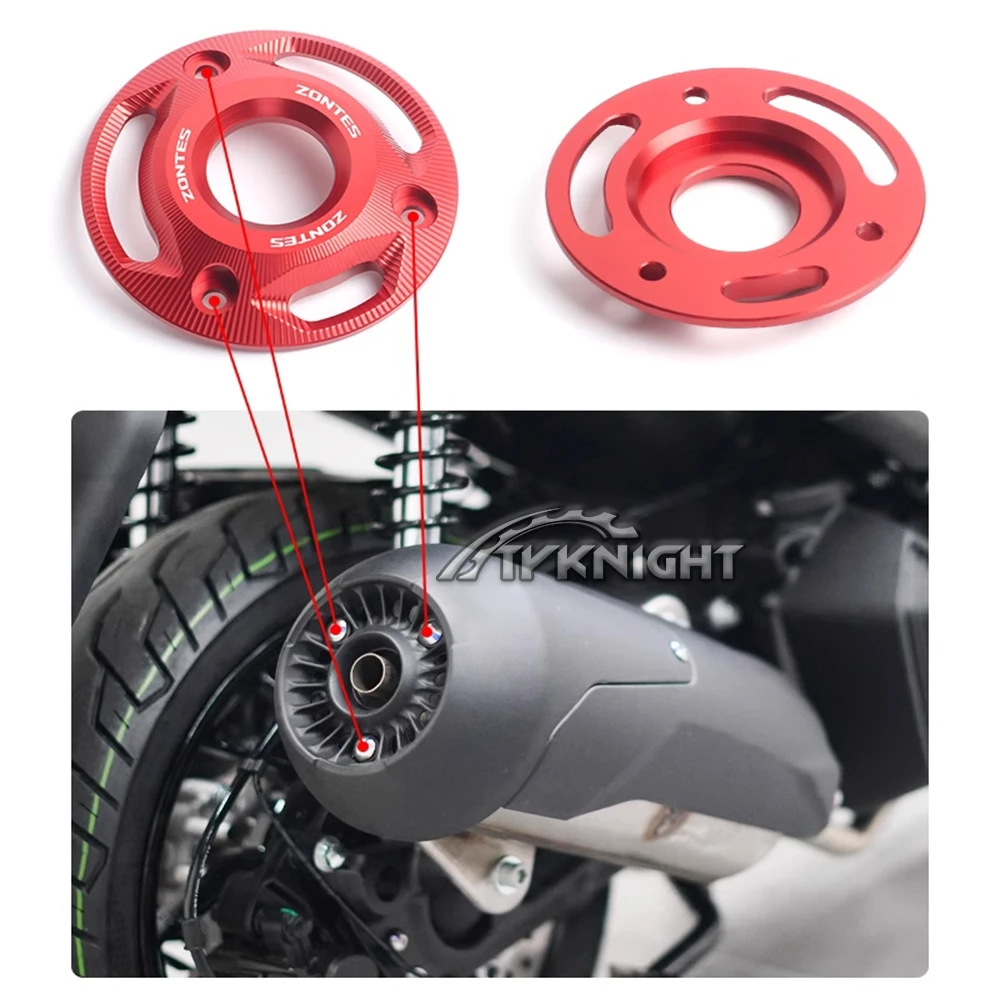 Suitable for ZONTES 150D/150M/310M/350D exhaust port protective cover decorative cover exhaust pipe anti scald tail cover - Image 5