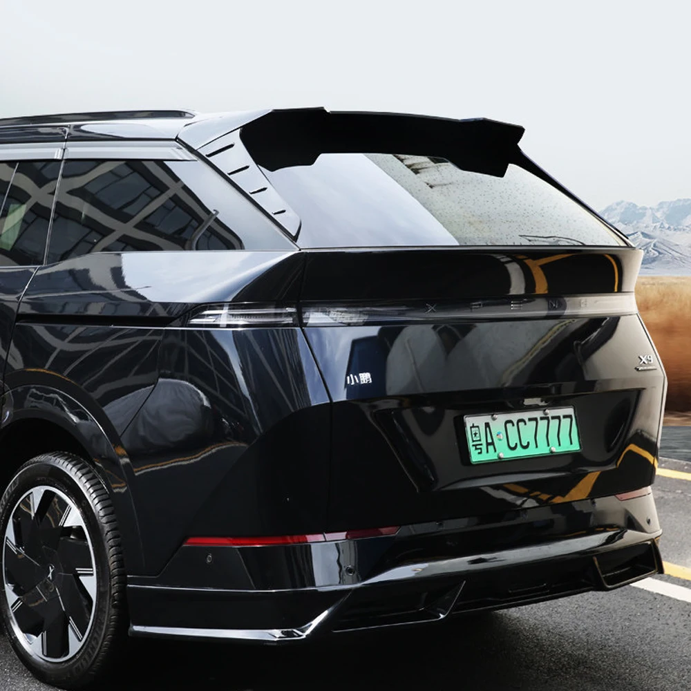 For Xpeng X9 2024 2025 Rear Wing Modification Top Wing Non drilling Fixed Wing Automotive Appearance Decoration Sports Spoiler