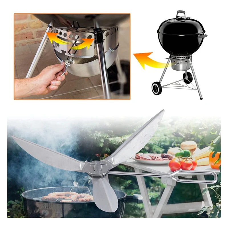 22-1/2-Inch One-Touch Cleaning System Kit for Grill Parts, 7444 for Grill Replacement Parts, Easy to Install
