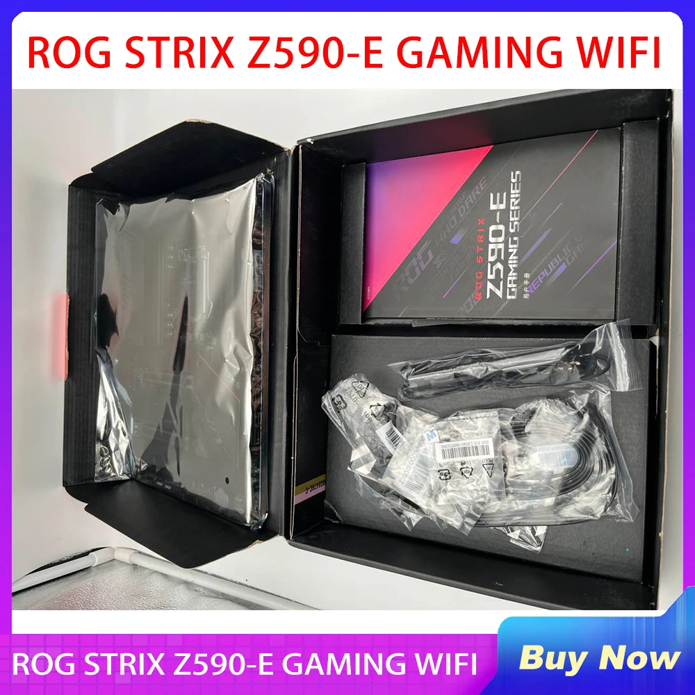 For A-S-U-S ATX Motherboard Z590 DDR4 PCI-E 4.0 4 × M. 2 USB3.2 11th/10th Generation ROG STRIX Z590-E GAMING WIFI