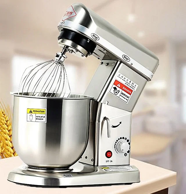 

stainless steel planetary food mixer flour dough mixer 7l